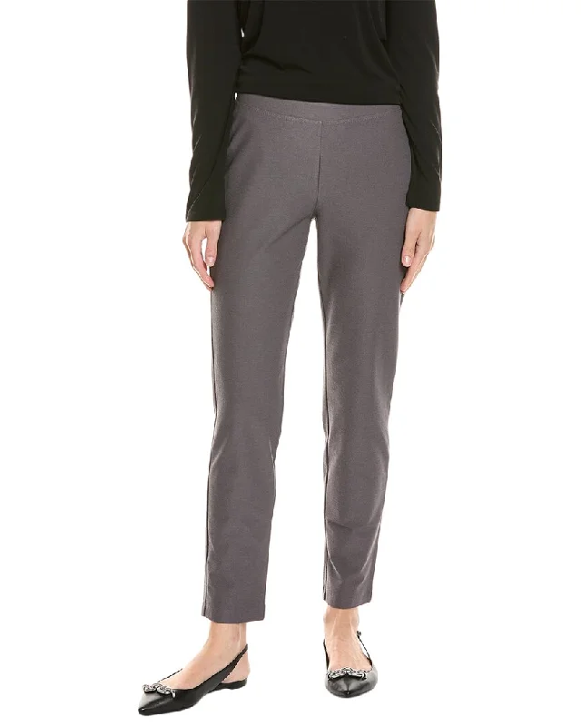 Eileen Fisher Slim Ankle Pant Casual Plaid Pants