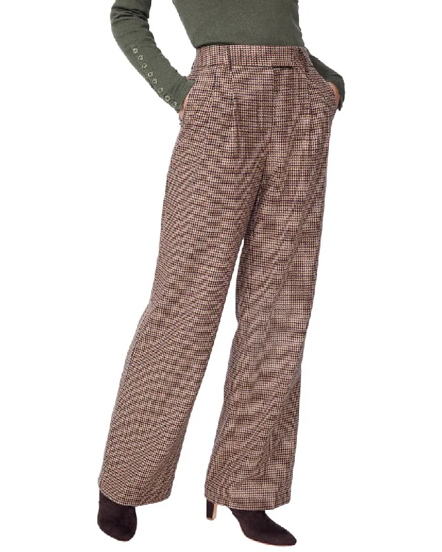 J.Mclaughlin Newman Wool-Blend Pant Elegant Silk Pants