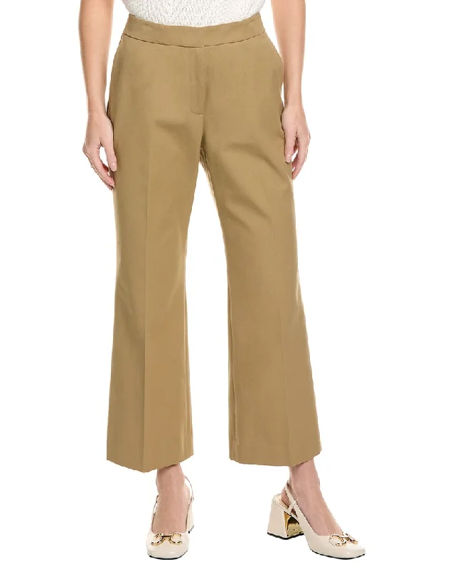 Lafayette 148 New York Gates Flared Ankle Pant Relaxed Lounge Trousers