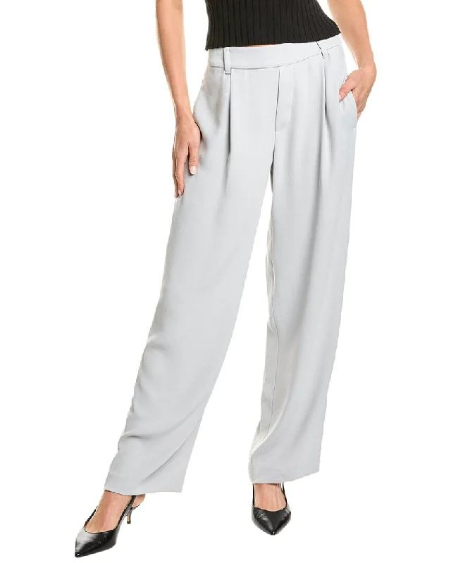 Vince Straight Pull-On Pant Soft Wool Pants