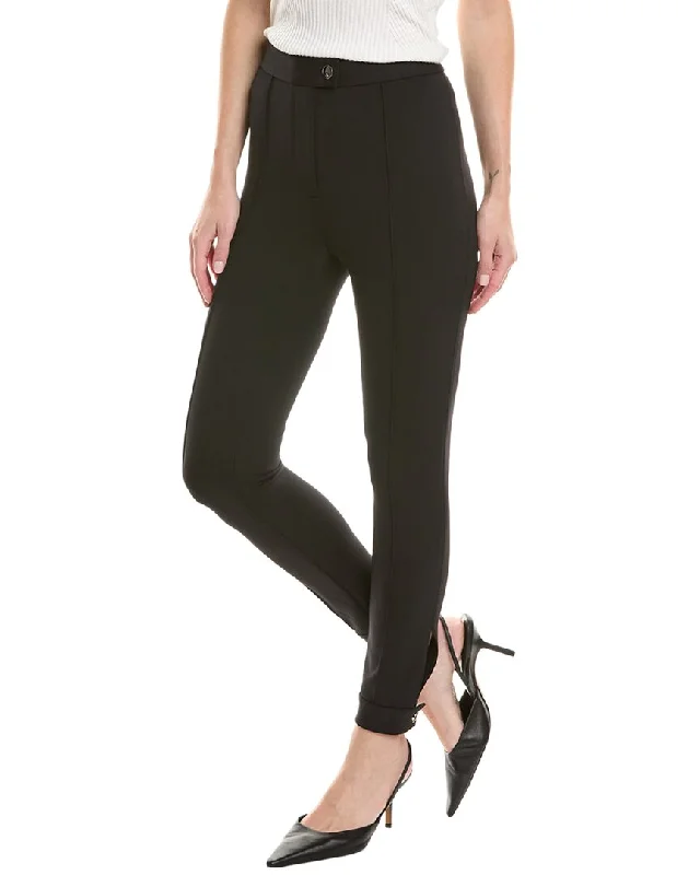 St. John Ponte Pant Trendy Wide-Legged Trousers