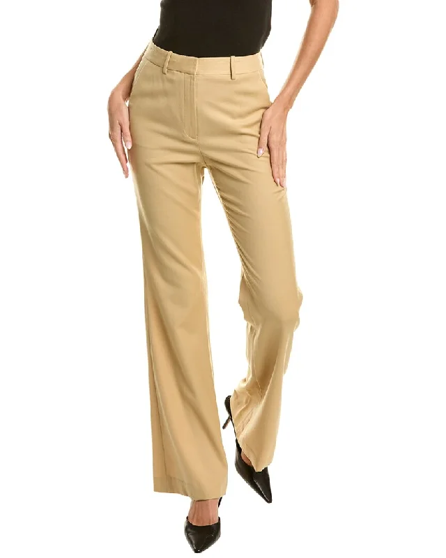 Theory Demitria High-Rise Wool Pant Classic Cropped Pants