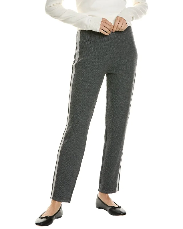 St. John Melange Spectator Stretch Pique Knit Pant Trendy Work Pants