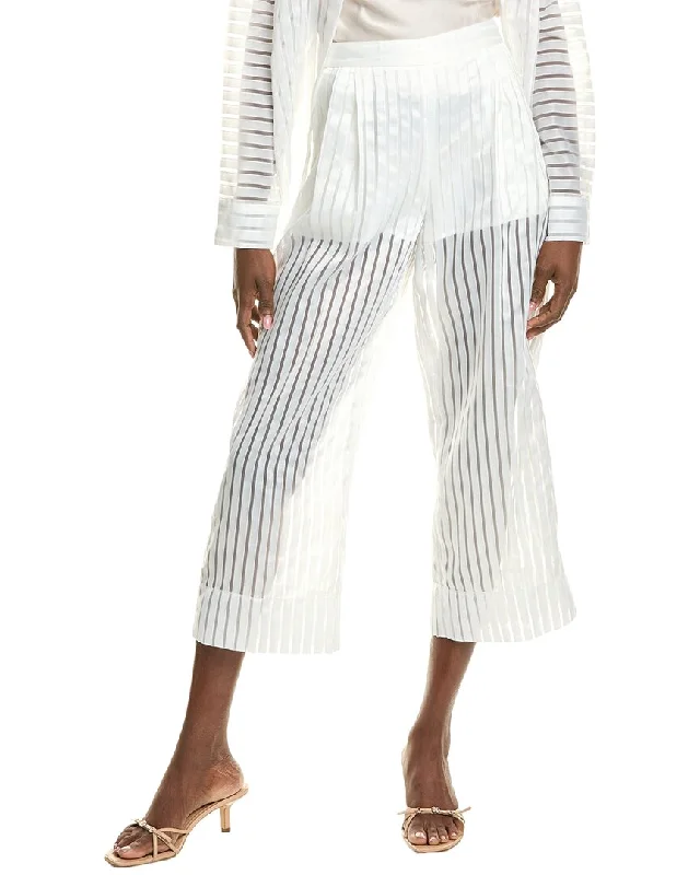 Bcbgmaxazria Sheer Stripe Pant Relaxed Casual Leggings