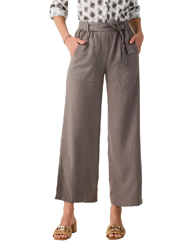 Nic+Zoe Drapey Utility Wide Leg Pant Modern Stretch Trousers