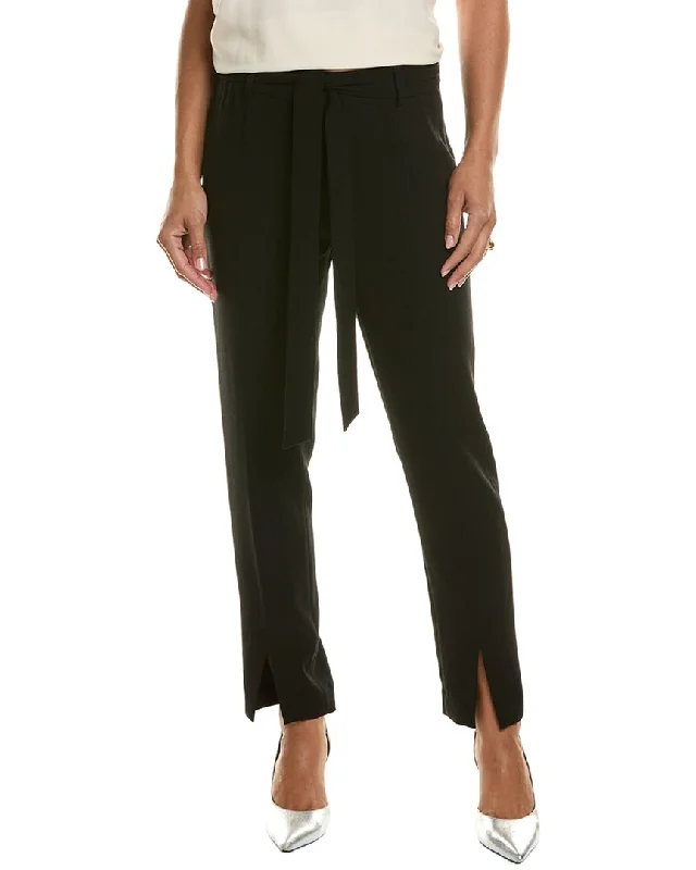 Elie Tahari Slim Sash Pant Casual Wide Pants