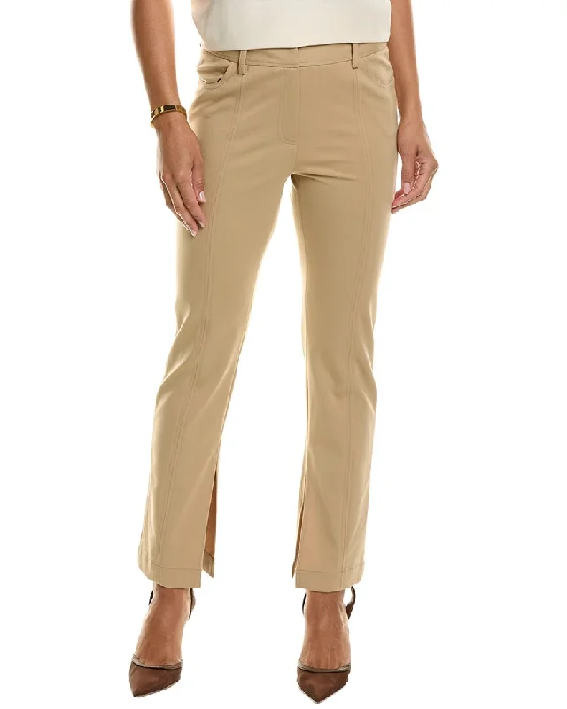 Elie Tahari Slit Ponte Pant Trendy Tapered Pants