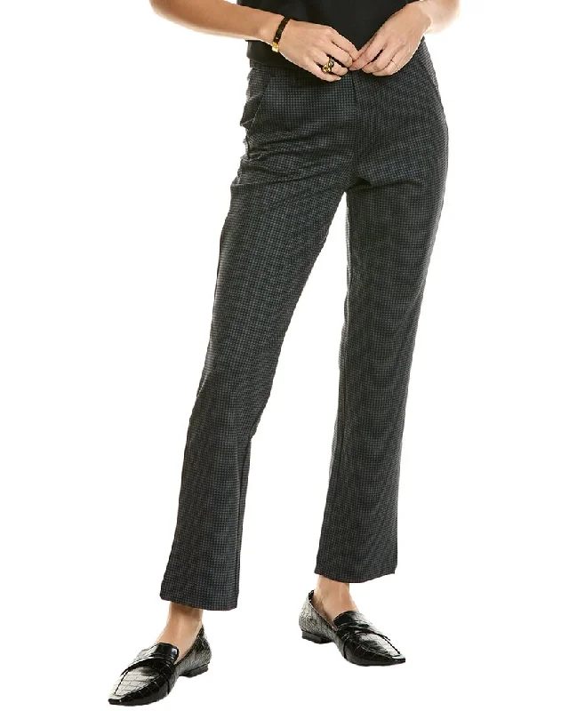 T Tahari High Waist Ankle Straight Pant Fashionable Button-Up Pants