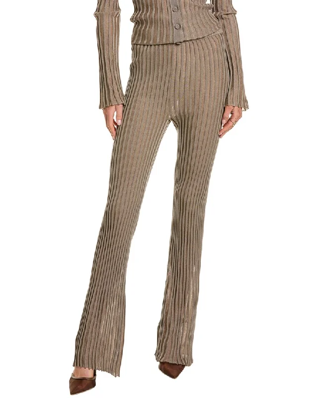 Nicholas Mireya Plaited Rib Pant Modern Skinny Pants