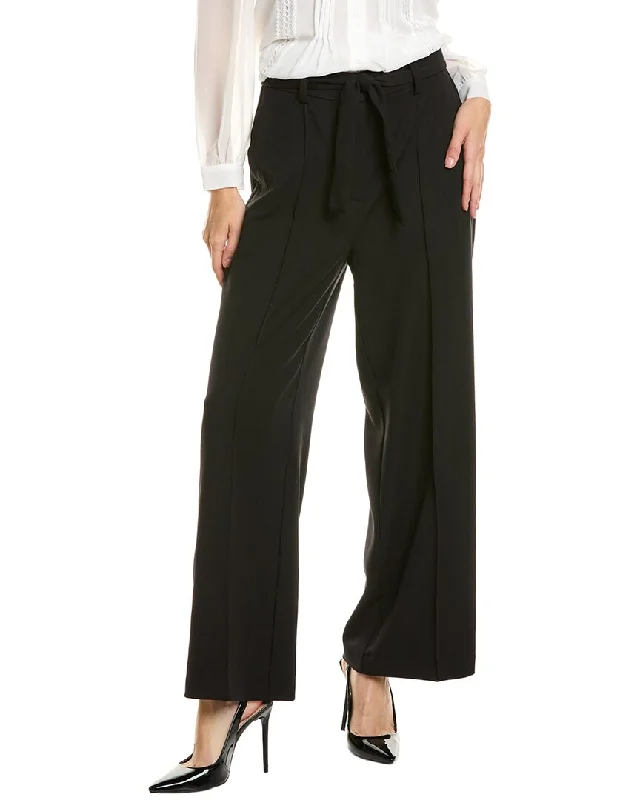 Adrianna Papell Twill Wide Leg Pant Classic Bootcut Trousers