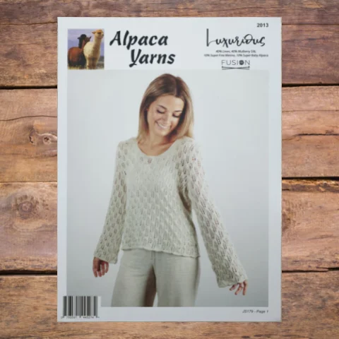 Alpaca Yarns 2013 - Lacy Sweater Spandex Rayon Corduroy
