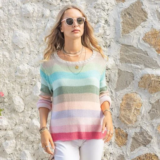 Wooden Ships Flower Market Crew Sweater Cherry Pastille Casual Formal Business