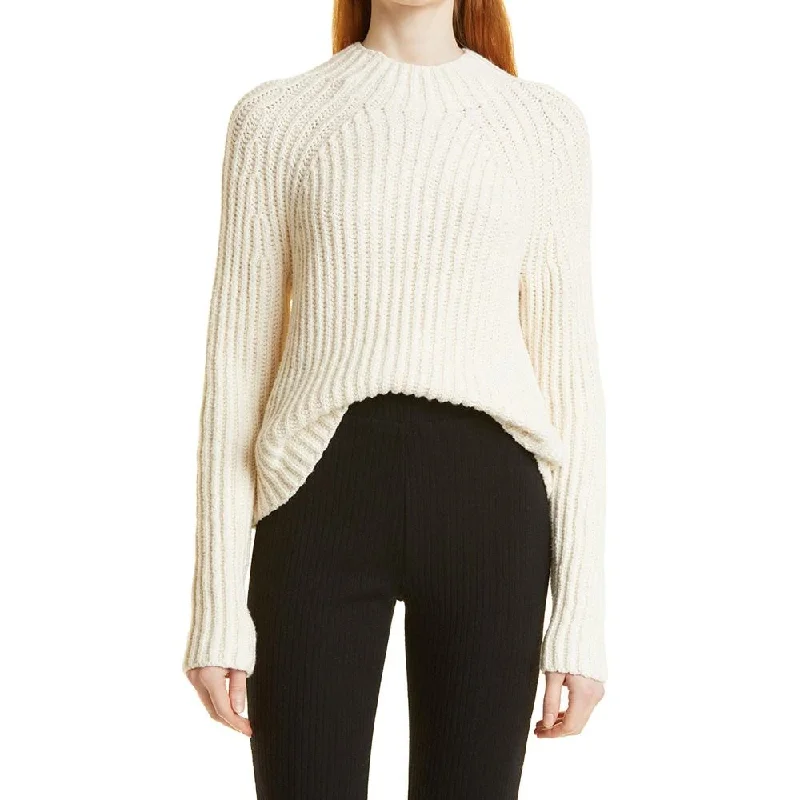 Custom knitted sweater pullover rib texture knitwear designer for women Wool Fabric Cashmere Fabric Tweed Fabric