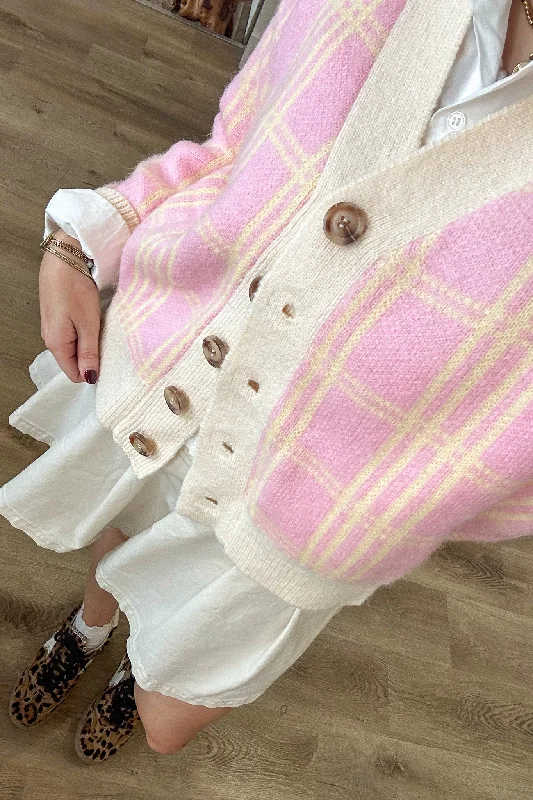 FRNCH Manila Sweater Herringbone Houndstooth Plaid