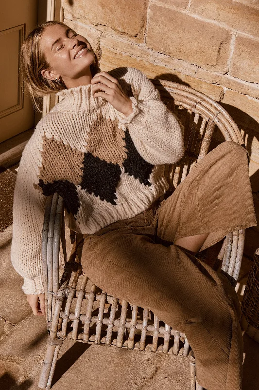 Hand Knitted Pattern Sweater Thin Thick Dense