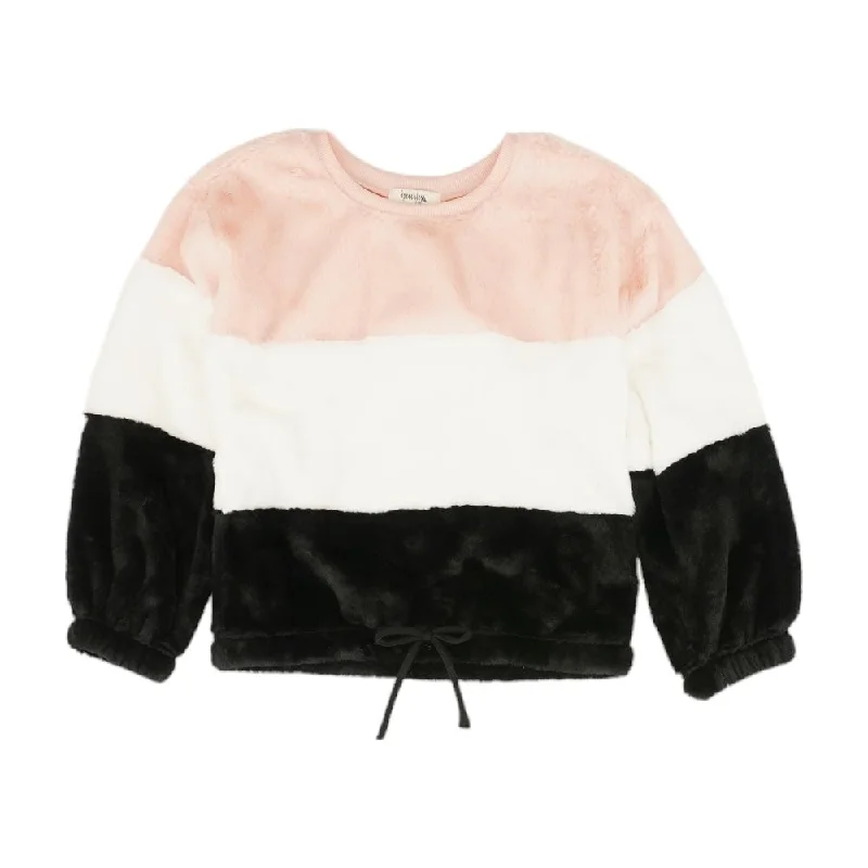 Multi Color Block Crewneck Sweater Houndstooth Herringbone Solid
