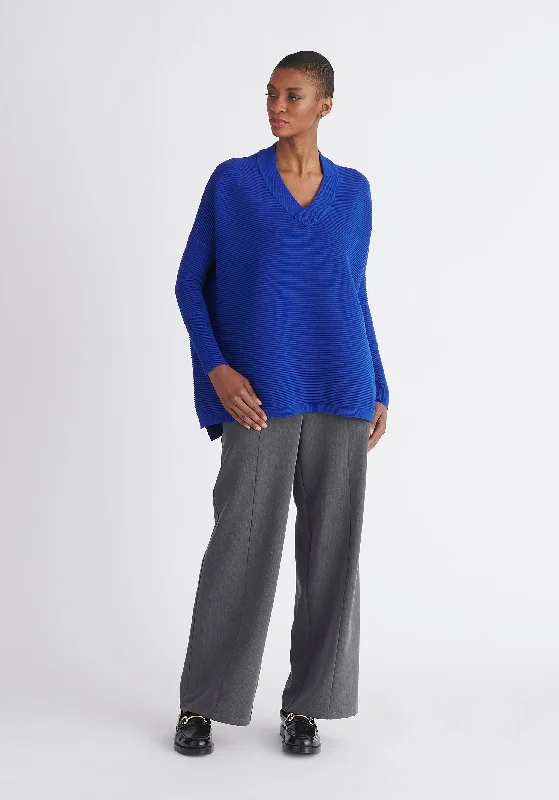 Paisie V-Neck Ribbed Jumper Casual Formal Business