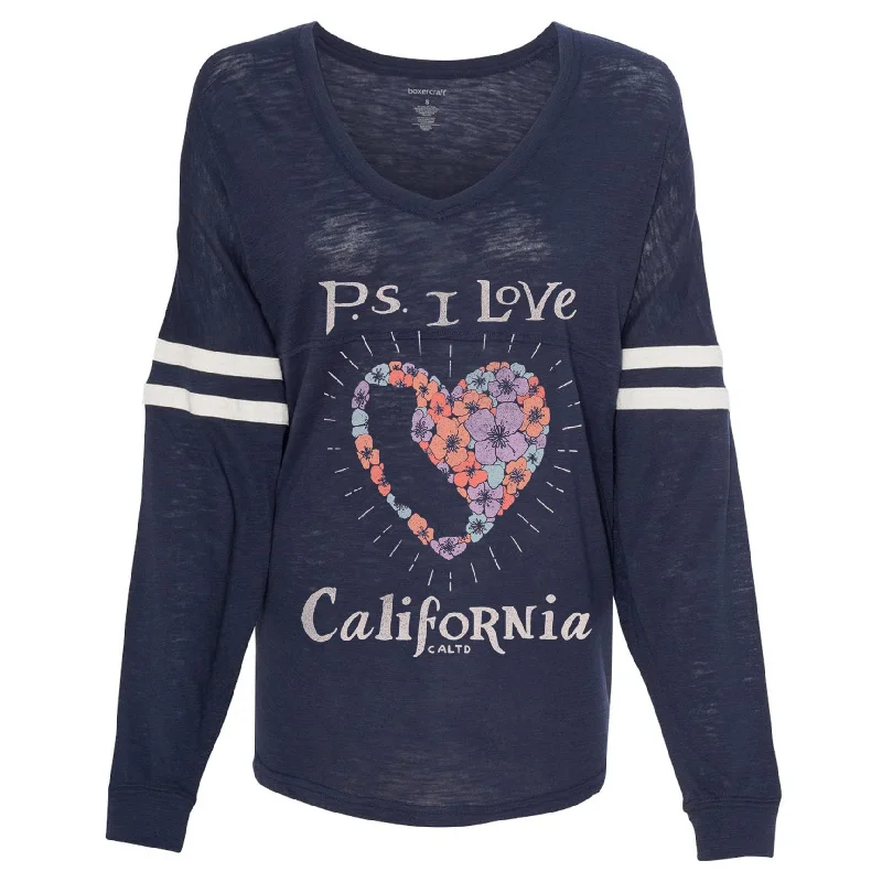 PS I Love California Varsity Sweater Polka Dot Checkered Tartan