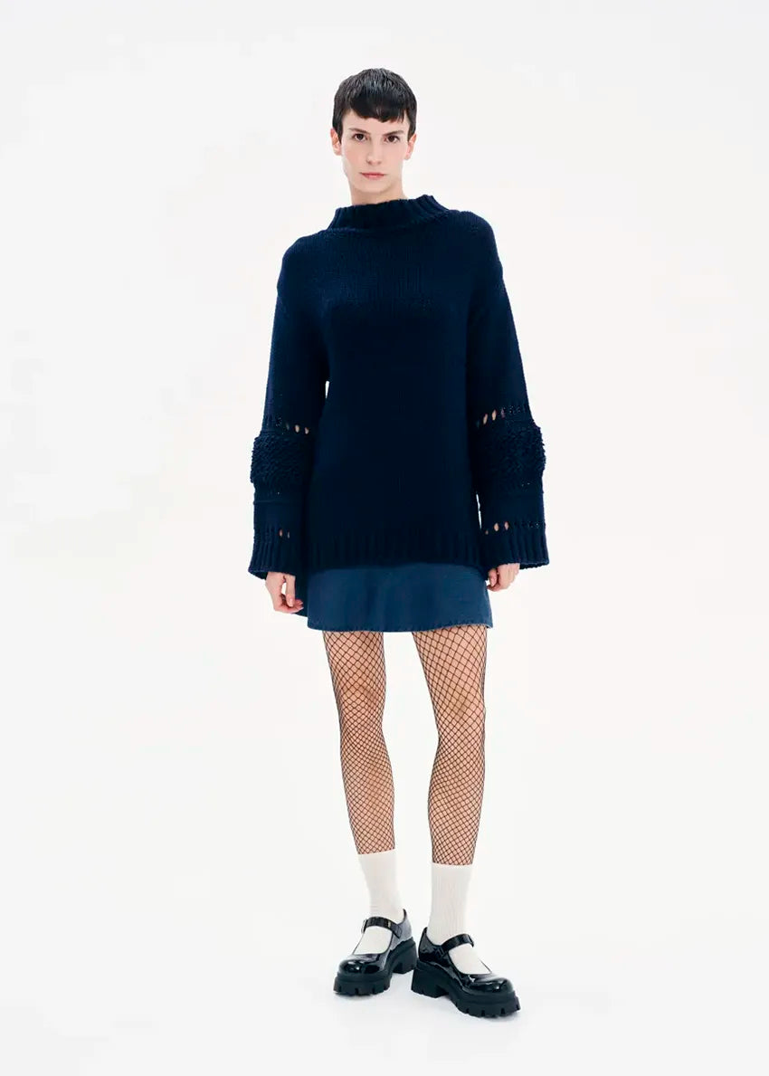 Ring The Bell Sweater Handmade Hand-knitted Hand-woven