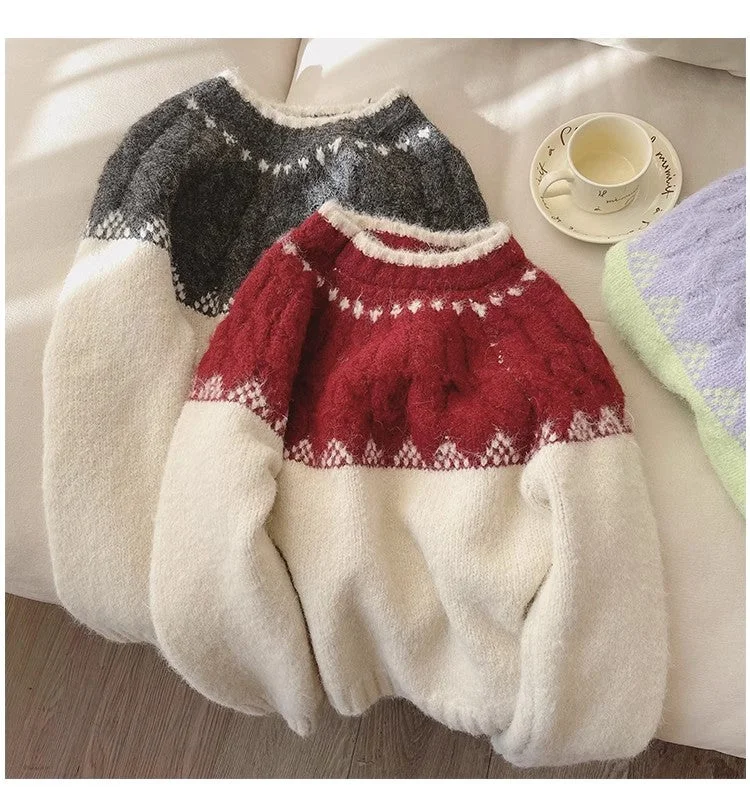 Soft sweater for women long-sleeved sweater trendy     S4889 Open Front Closed Front Wrap Front
