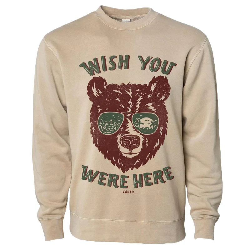 Wish You Were Here Sweater Slim Fit Regular Fit Oversized