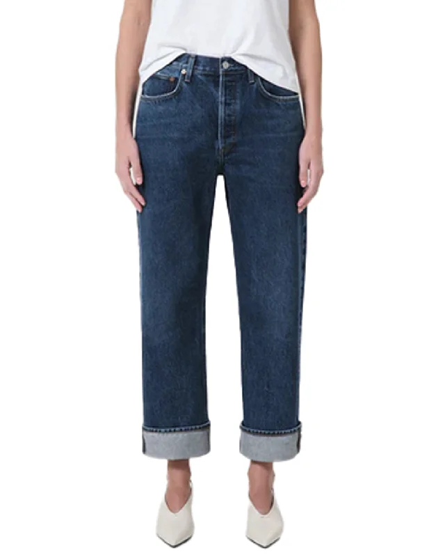 Fran Low Rise Straight Jean in Enamour Fashionable Straight Fit Denim