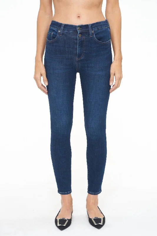 Aline High Rise Skinny Jean In Metropolitan Wash Comfortable Dark Wash Jeans