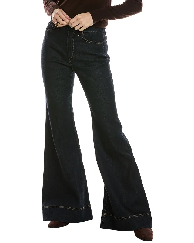 Alice + Olivia High-Rise Bell Jean Comfortable Straight-Legged Denim