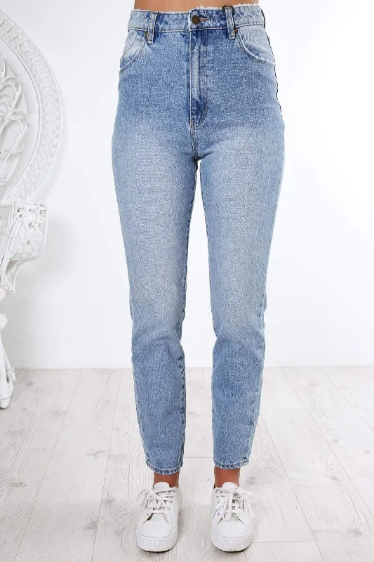 Dusters Jean Old Stone Trendy Paperbag Waist Jeans