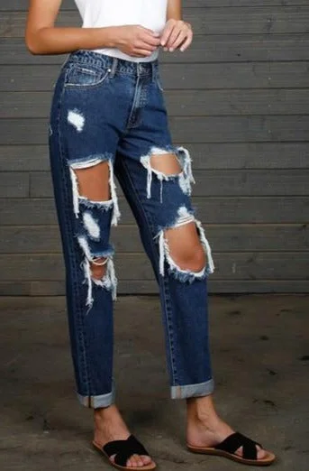 High-Rise Baggy Jean Fashionable Bootcut Jeans