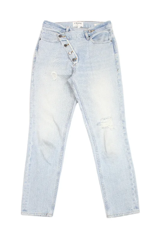 Frame Denim - "Le Pegged" Jean Chic Ripped Jeans