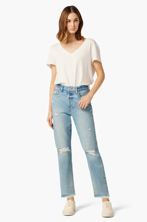 Good Karma Honor Straight Leg Jean Chic Double Waistband Jeans