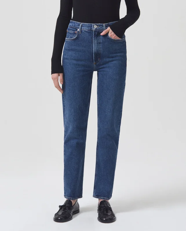 HIGH RISE STOVEPIPE JEAN / ASPIRE Stylish High-Waist Jeans