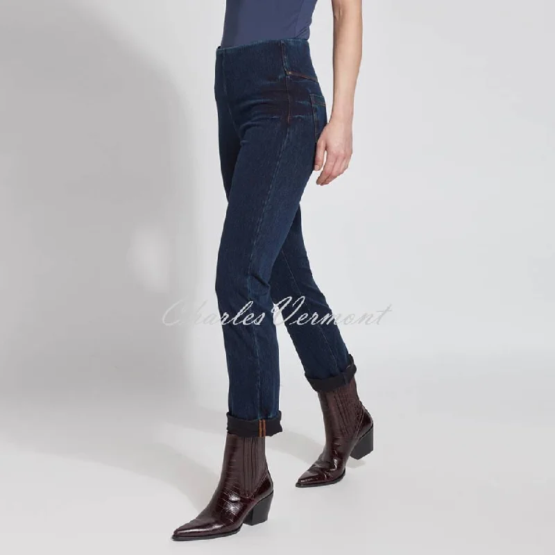 Lysse Boyfriend Denim Jean with Back Pockets – Style 1450 (Indigo) Cozy Wide-Legged Jeans