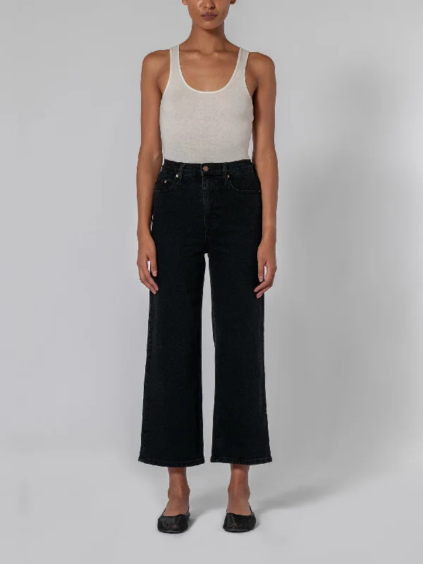 Milla Jean Astorial Black Elegant Wide-Leg Jeans