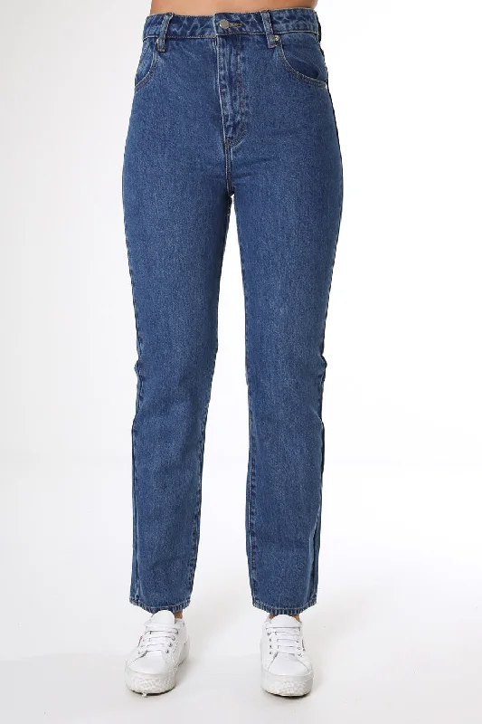 Original Straight Jean Ashley Blue Comfortable Low-Rise Jeans