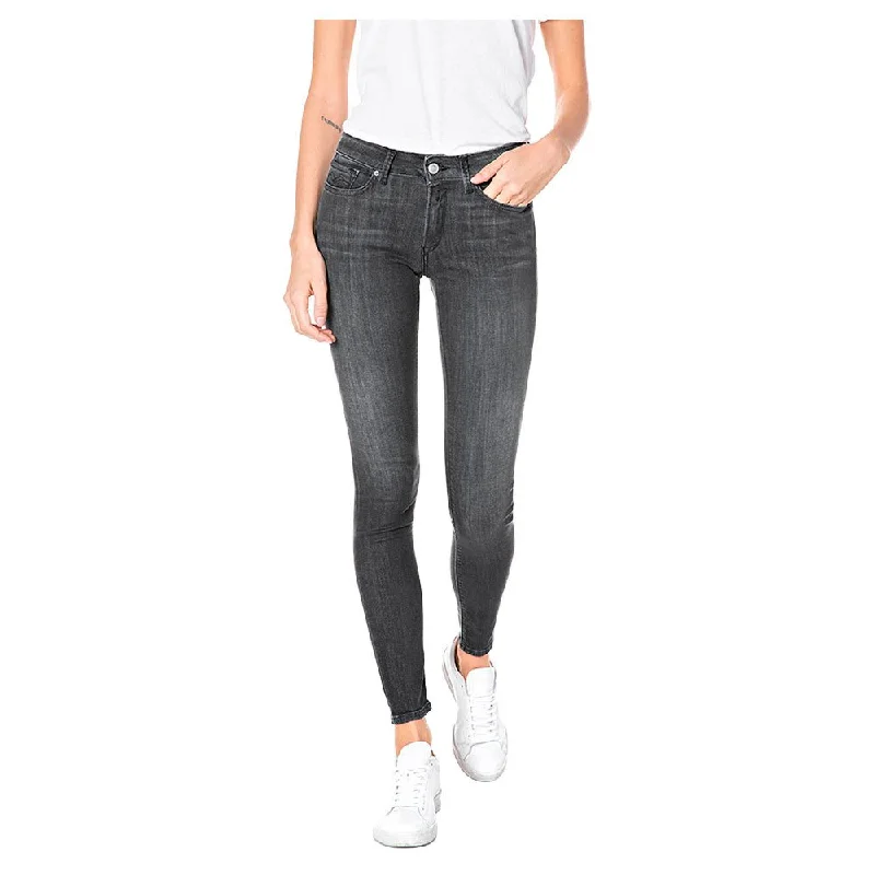 Replay 917 Jean- Black Trendy Flared Leg Jeans