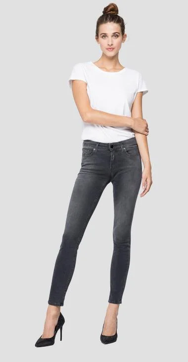 Replay Hyper Flex Jean- Charcoal Trendy Colored Denim Jeans