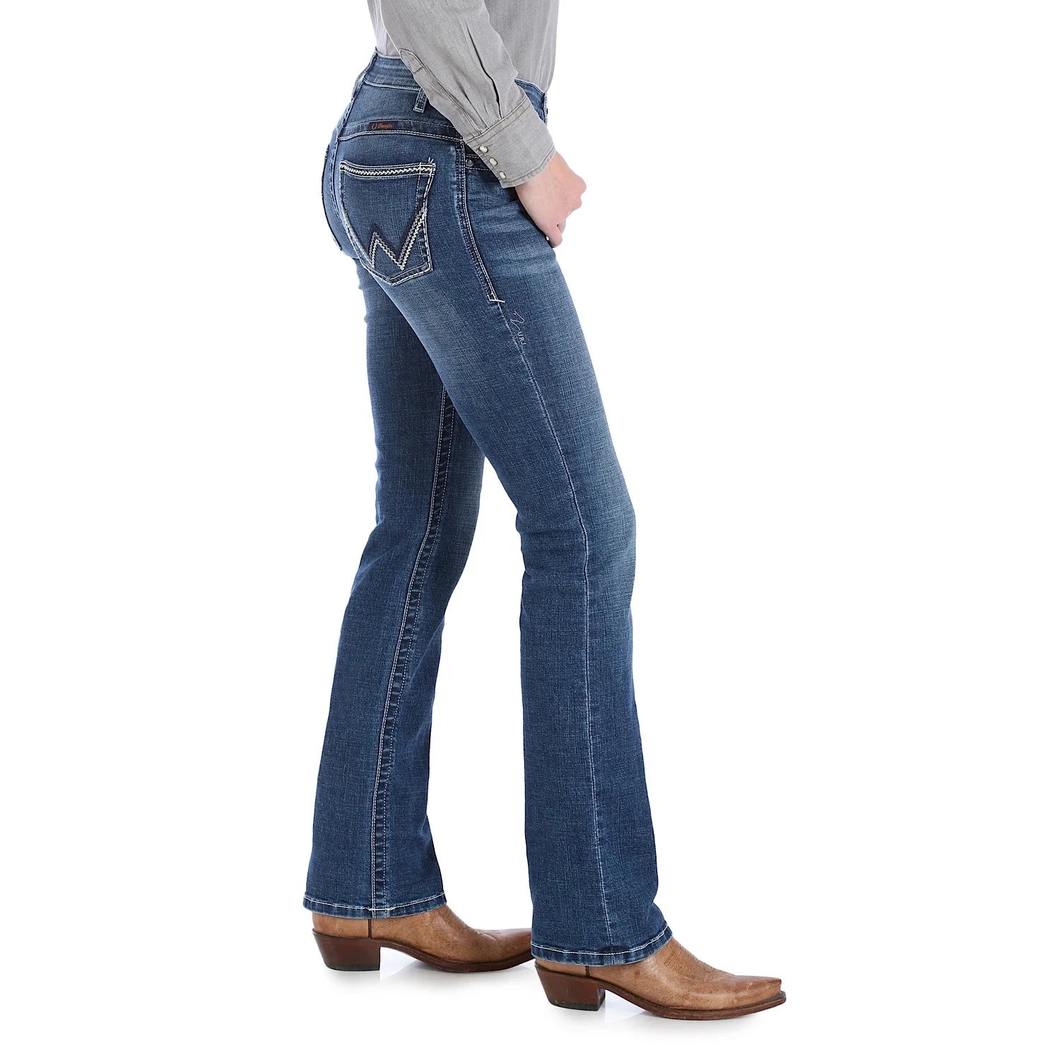 Wrangler Wmns Ultimate Riding Jean Willow 38 Leg Fashionable Cropped Denim Jeans