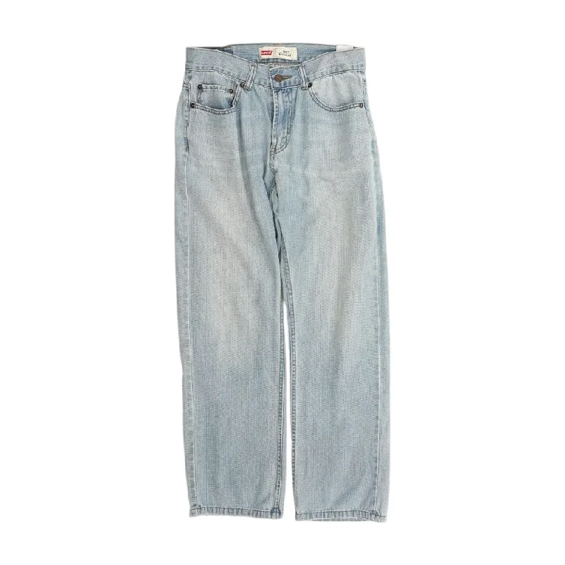 505 Solid Regular Jeans Stylish Shredded Denim Jeans