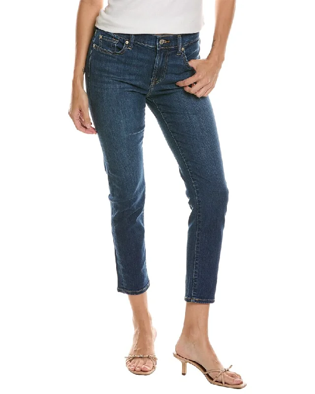 7 For All Mankind Roxanne Ankle Opal Slim Jean Stylish High-Rise Mom Jeans