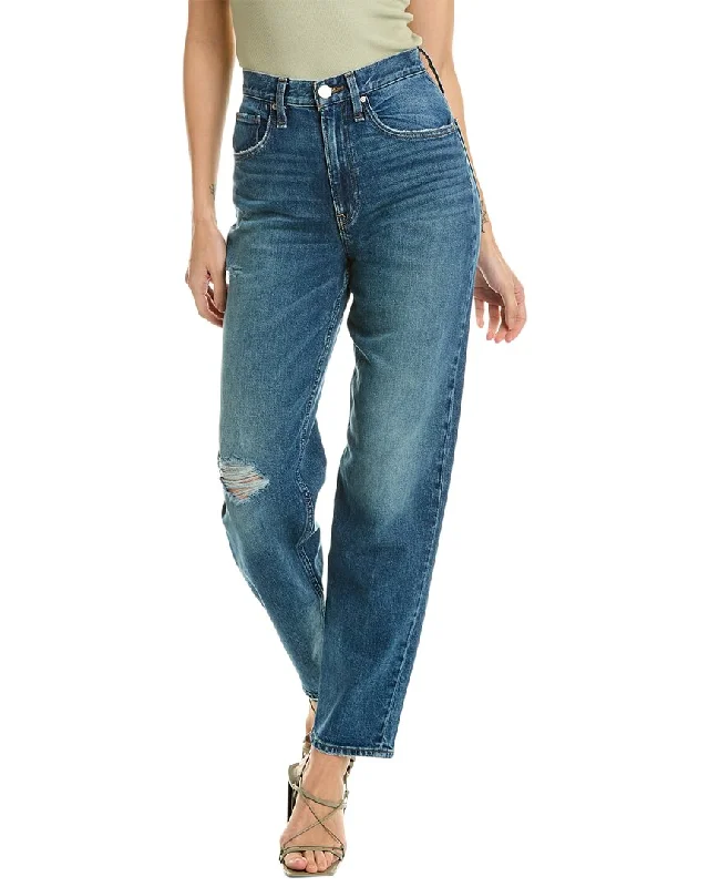Hudson Jeans James Coastline High-Rise Tapered Jean Elegant Dark-Wash Bootcut Jeans