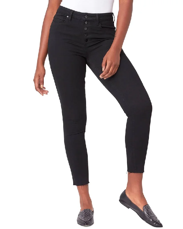 Paige Bombshell Black Shadow High-Rise Ankle Ultra Skinny Jean Casual Distressed Skinny Jeans Paige Bombshell Black Shadow High-Rise Ankle Ultra Skinny Jean Casual Distressed Skinny Jeans