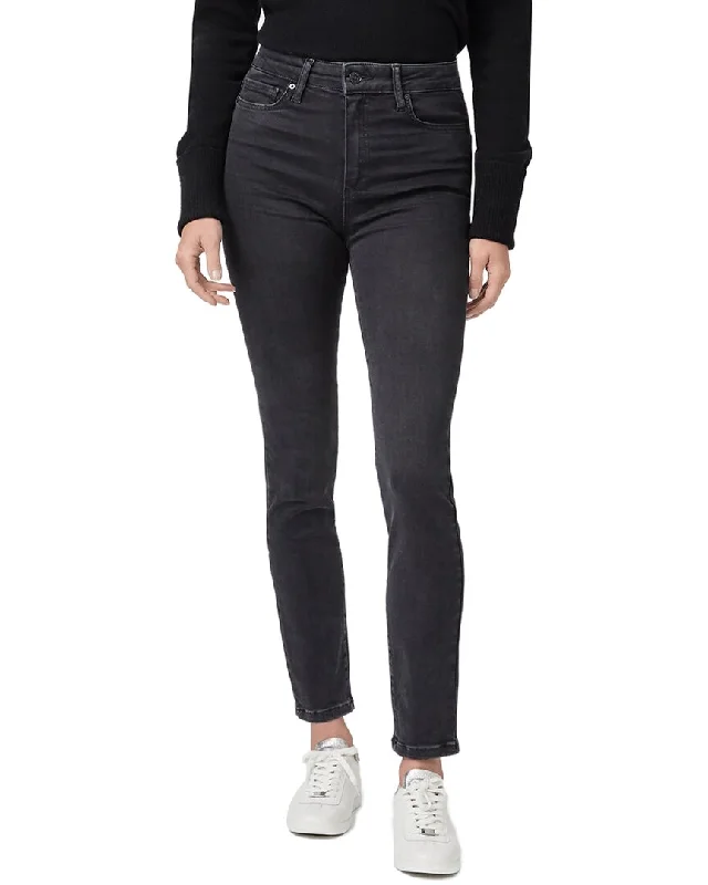 Paige Margot Darkside Ultra High-Rise Skinny Jean Stylish Shredded Denim Jeans