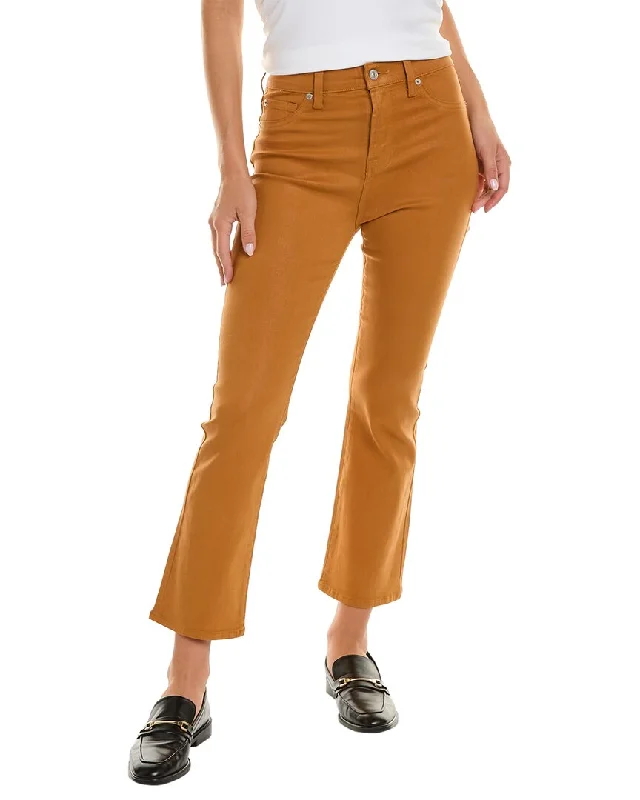 7 For All Mankind Coated Golden Tan High-Rise Slim Kick Jean Comfortable Mid-Rise Jeans 7 For All Mankind Coated Golden Tan High-Rise Slim Kick Jean Comfortable Mid-Rise Jeans
