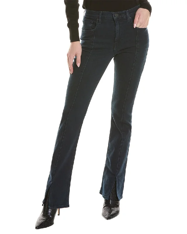 Hudson Jeans Barbara High-Rise Traveler Baby Boot Jean Cozy Wide-Legged Jeans