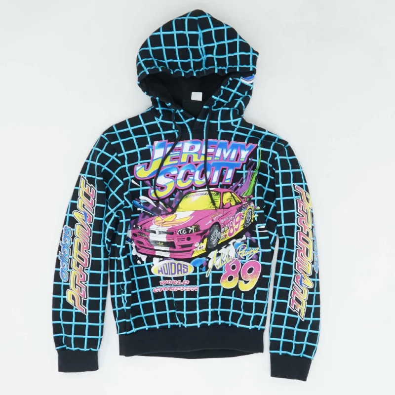 Black Graphic Hoodie Hoodie with Cropped Fit Short Trendy