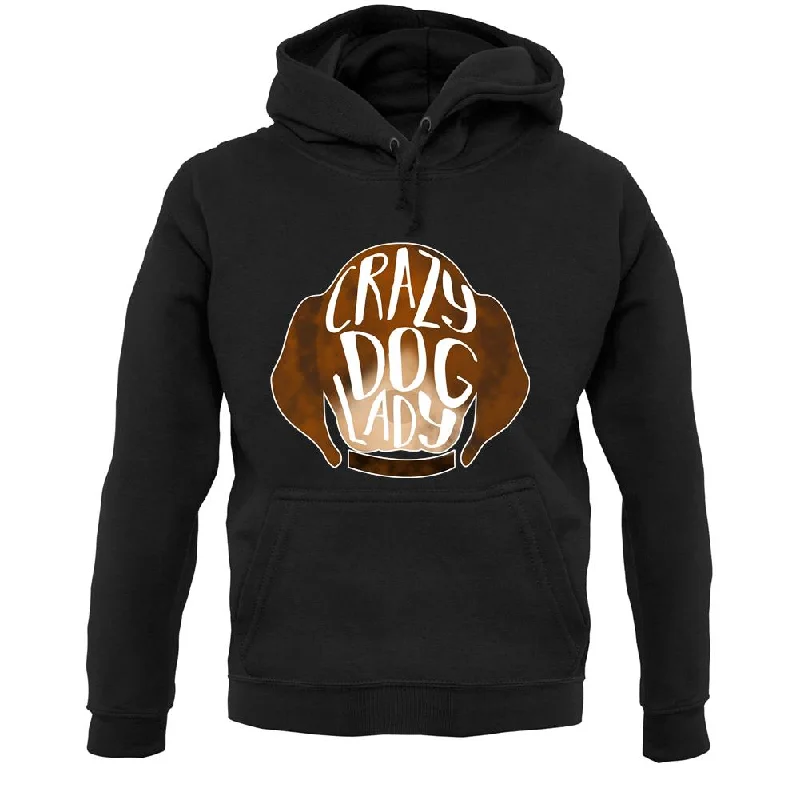 Crazy Dog Lady Unisex Hoodie Hoodie with V-Neck Classic Versatile