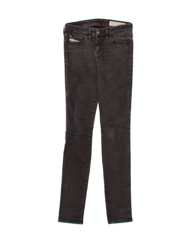DIESEL Womens Skinzee Skinny Jeans W26 L32 Grey Cotton Trendy Bootcut High-Waisted Jeans DIESEL Womens Skinzee Skinny Jeans W26 L32 Grey Cotton Trendy Bootcut High-Waisted Jeans