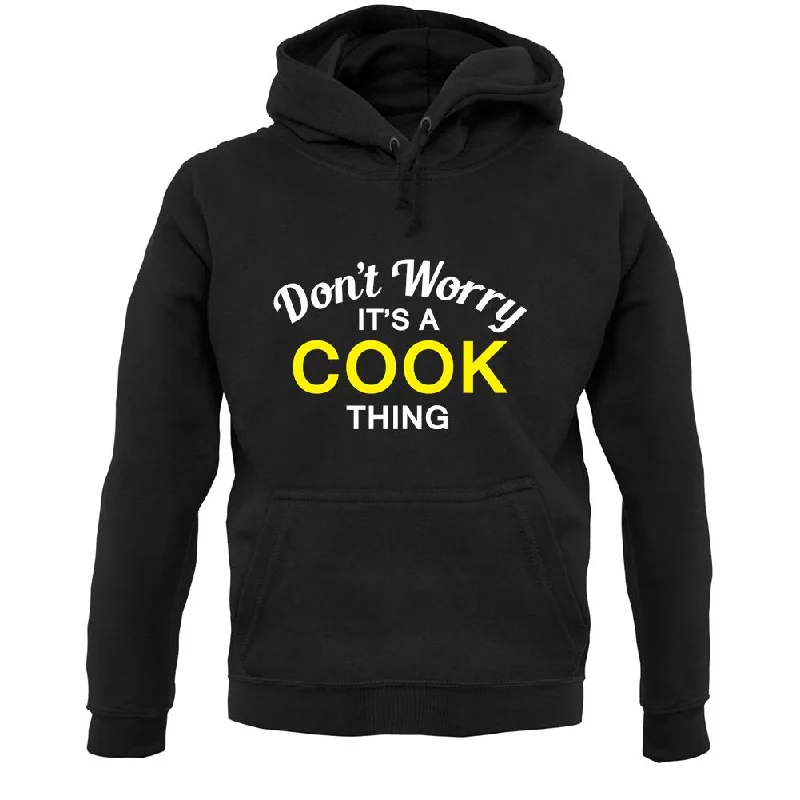 Don't Worry It's a COOK Thing! Unisex Hoodie Hoodie with Button Placket Classic Preppy Don't Worry It's a COOK Thing! Unisex Hoodie Hoodie with Button Placket Classic Preppy